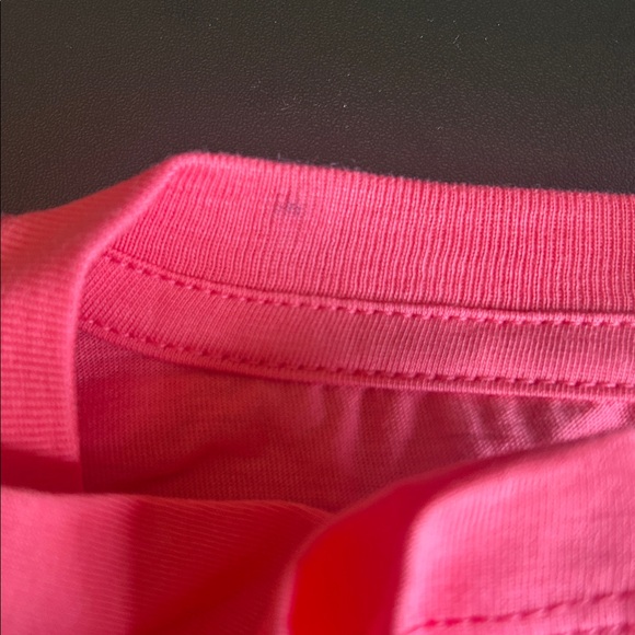 Lily Grace Sunflower & Crescent Moon Coral T-Shirt front chest pocket Nee L & XL - Picture 14 of 15